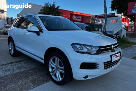 White 2012 Volkswagen Touareg Wagon V6 Tdi