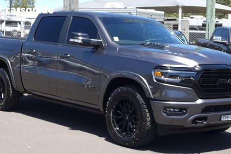 Grey 2022 RAM 1500 Crew Cab Utility Laramie Rambox (Hybrid)