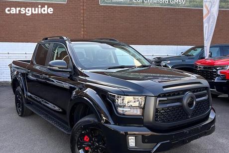 Black 2025 GWM Cannon Alpha Dual Cab Utility Ultra Phev (4X4)