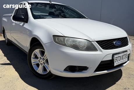 White 2010 Ford Falcon Ute Tray (LPG)