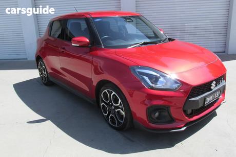 Red 2024 Suzuki Swift Hatchback Sport Turbo