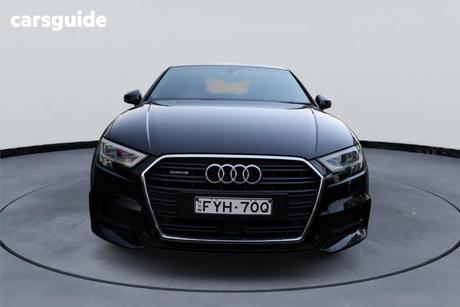 Black 2017 Audi A3 Sedan 2.0 Tfsi Quattro S Line