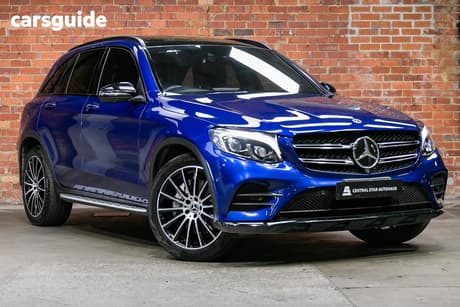 Blue 2017 Mercedes-Benz GLC250 Wagon