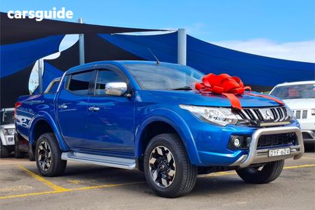 Blue 2018 Mitsubishi Triton Dual Cab Utility Exceed (4X4)
