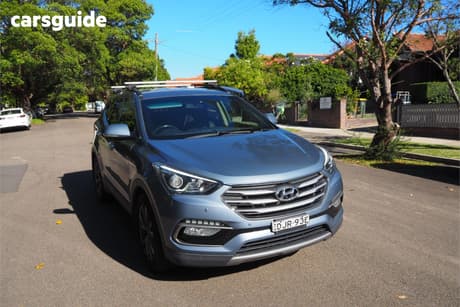 Blue 2016 Hyundai Santa FE Wagon 30 Special Edition