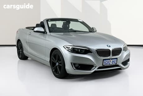 Silver 2015 BMW 220I Convertible Sport Line