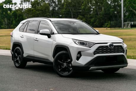 White 2020 Toyota RAV4 Wagon Cruiser 2Wd Hybrid