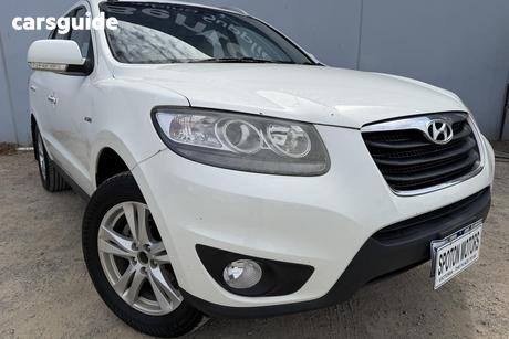 White 2011 Hyundai Santa FE Wagon Highlander Crdi (4X4)