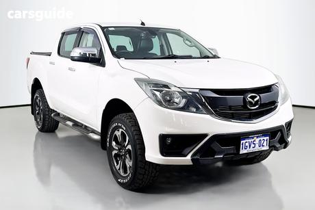 White 2017 Mazda BT-50 Dual Cab Utility Gt (4X4)