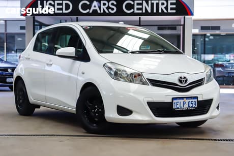White 2014 Toyota Yaris Hatchback Yr