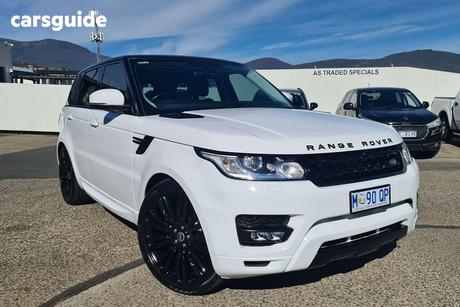 White 2016 Land Rover Range Rover Sport SUV TDV6 S 4X4