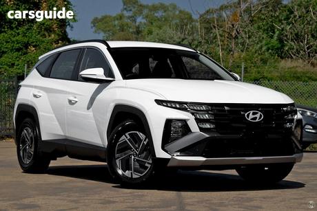 White 2026 Hyundai Tucson Wagon Elite Hybrid (Fwd)