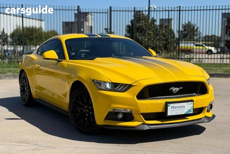 Yellow 2017 Ford Mustang Coupe GT 5.0 V8 FM