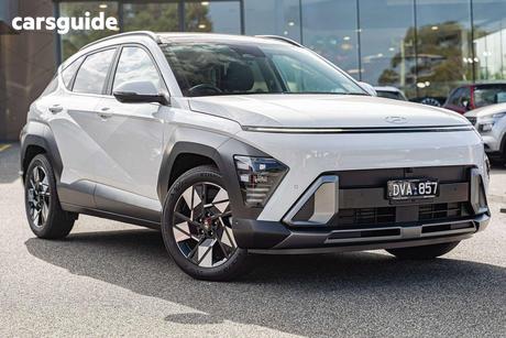 White 2025 Hyundai Kona Wagon Hybrid Premium