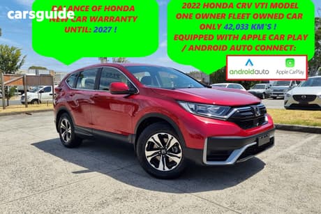 Red 2022 Honda CR-V Wagon Vti (2Wd) 5 Seats