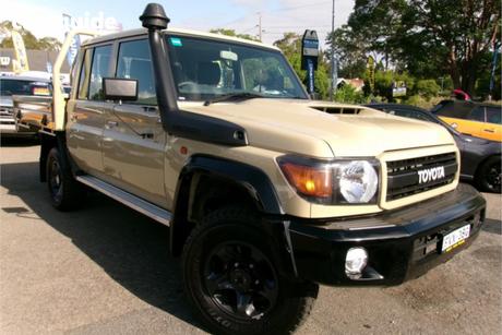 Beige 2021 Toyota Landcruiser Double Cab Chassis Gxl 70Th Anniversary Spec Edt