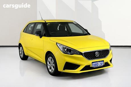 Yellow 2022 MG MG3 Hatchback Core