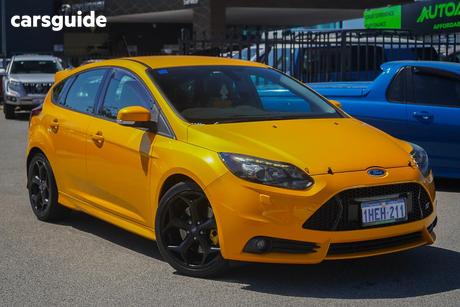 Yellow 2014 Ford Focus Hatchback St