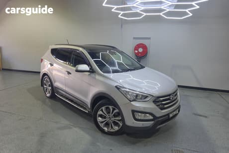 Silver 2014 Hyundai Santa FE Wagon Highlander Crdi (4X4)