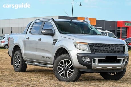 Silver 2014 Ford Ranger Crew Cab Utility Wildtrak 3.2 (4X4)