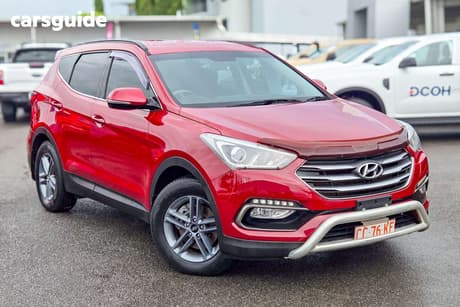 Red 2017 Hyundai Santa FE Wagon Active Crdi (4X4)