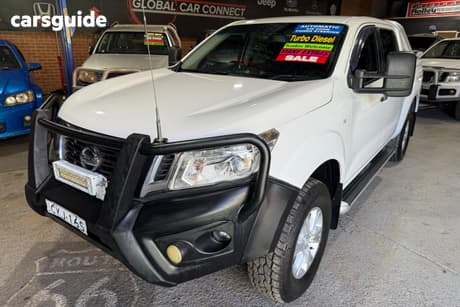 White 2015 Nissan Navara Dual Cab Utility St (4X4)