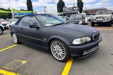 Black 2001 BMW 330CI Convertible