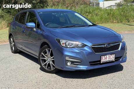 Blue 2017 Subaru Impreza Hatchback 2.0L (Awd)