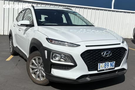 White 2019 Hyundai Kona Wagon Go (Fwd)