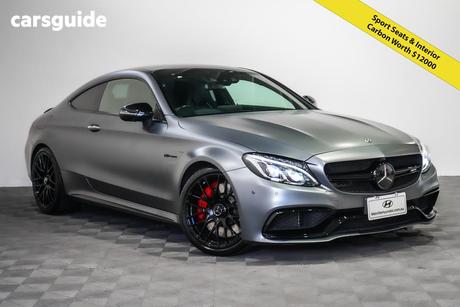 Grey 2018 Mercedes-Benz C63 Coupe S