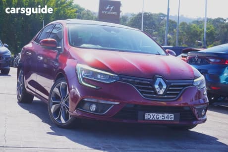 Red 2017 Renault Megane Sedan Intens