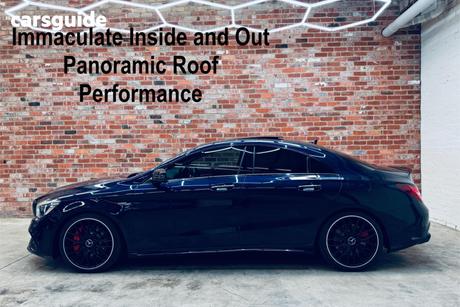 Blue 2016 Mercedes-Benz CLA45 Coupe 4Matic