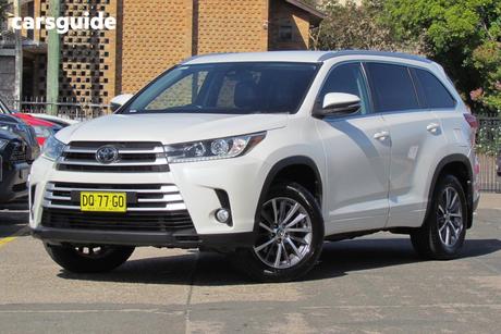 White 2018 Toyota Kluger Wagon Gxl (4X4)