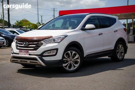 White 2015 Hyundai Santa FE Wagon Highlander Crdi (4X4)