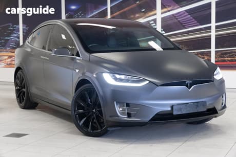 Grey 2018 Tesla Model X Wagon 75D (75Xb)