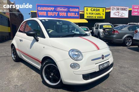 White 2013 Fiat 500 Hatchback Pop