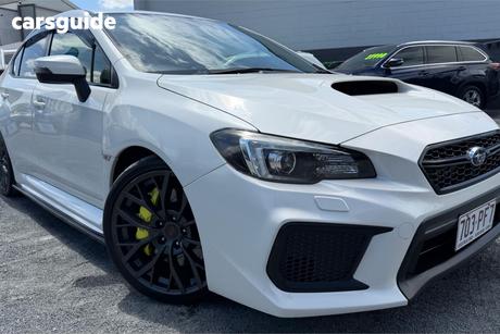 White 2017 Subaru WRX Sedan Sti