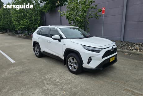 White 2022 Toyota RAV4 Wagon Gx (2Wd) Hybrid
