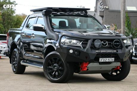Black 2022 Mazda BT-50 Dual Cab Pick-up Gt (4X4)