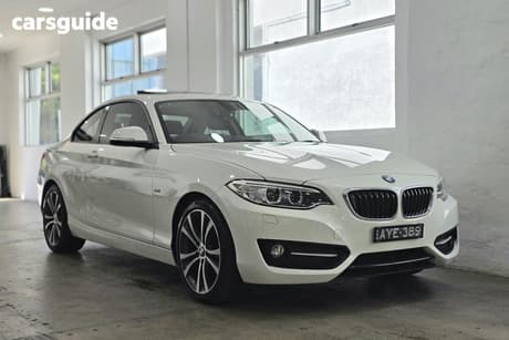 White 2016 BMW 220I Coupe Luxury Line