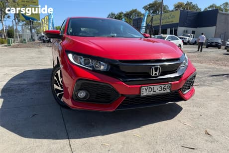 Red 2017 Honda Civic Hatchback Vti-S