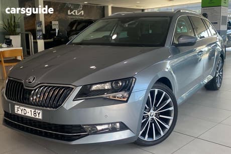 Grey 2017 Skoda Superb Wagon 162 Tsi