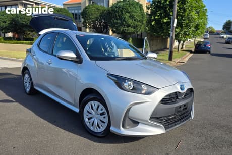 Silver 2022 Toyota Yaris Hatch