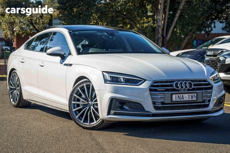 White 2018 Audi A5 Sportback 45 Tfsi Quattro S Tronic Sport