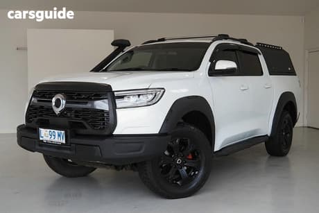 White 2024 GWM UTE Dual Cab Chassis Tray Cannon (4X4)