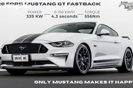 White 2020 Ford Mustang Fastback Gt 5.0 V8