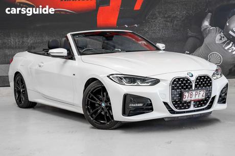 White 2021 BMW 420I Convertible M Sport