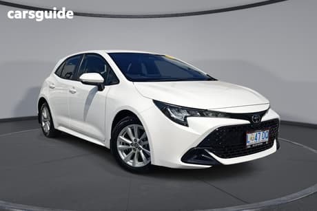 White 2023 Toyota Corolla Hatchback Ascent Sport
