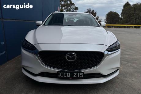 White 2022 Mazda 6 Wagon Sport