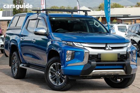 Blue 2019 Mitsubishi Triton Double Cab Pick Up Gls (4X4) Premium